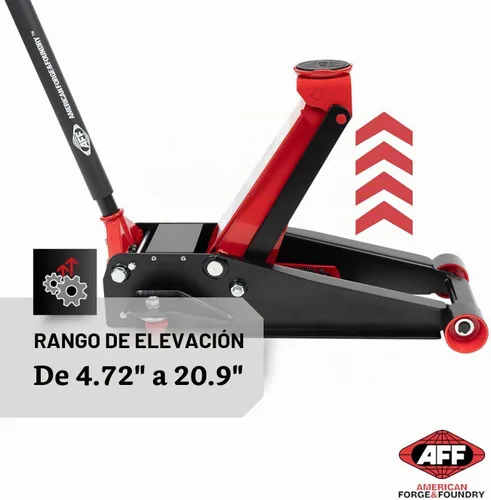 Vista 3 de AFF gato hidráulico para auto de 4 toneladas - Gato de piso con elevación relámpago - De alto rendimiento