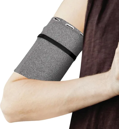 Vista 9 de PATIKIL Funda universal para brazalete para correr de 7 x 4 pulgadas, con bolsillo con cremallera para auriculares llaves, tarjetas de crédito Negro