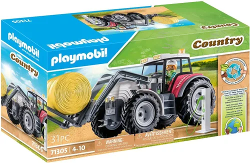 Vista 2 de Playmobil Tractor grande con accesorios