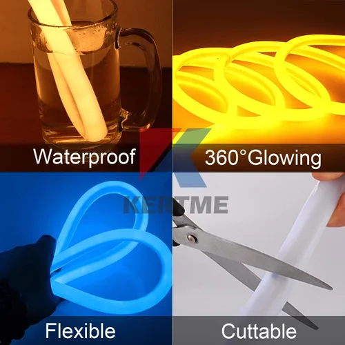 Vista 4 de luz LED de neón de 360 grados
