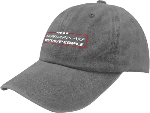 Vista 2 de Hats for Men Baseball Cap Adjustable Hats for WomenPeople CapMy Pronounns are We The Peoplee Dad Hat