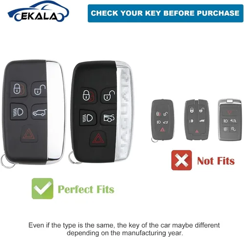 Vista 2 de EKALA Funda para Llavero de TPU Suave de Protección Completa con Keychain, Azul, Azul