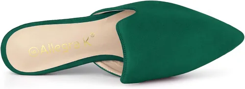 Vista 4 de Allegra K Sandalias planas con punta puntiaguda para mujer