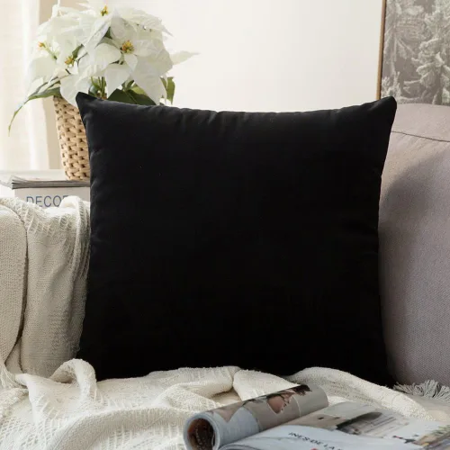Vista 26 de MIULEE Funda de almohada de terciopelo suave, de lujo, decorativa, de Navidad, funda de cojín rectangular, decoración del hogar para sofá Verde