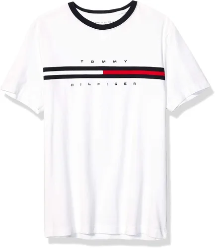 Vista 4 de Tommy Hilfiger - Camiseta de manga corta con estampado de rayas distintivas para hombre