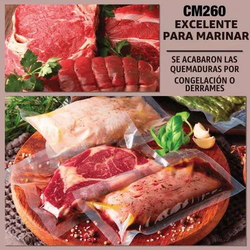 Vista 5 de Sellador al vacío de cámara, CM260, perfecto para cocinas domésticas y comerciales, nuevo panel de control digital