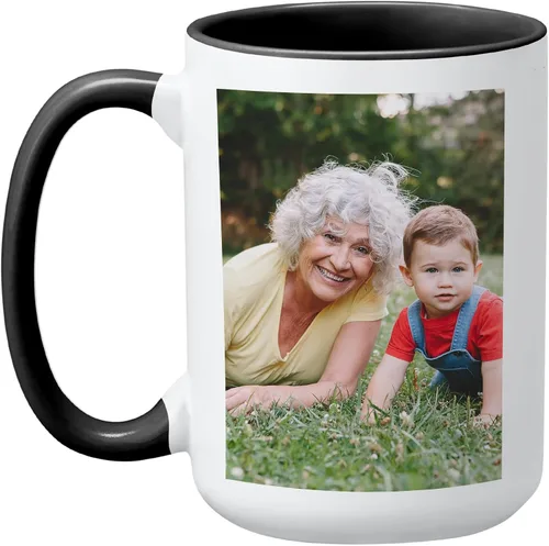 Vista 9 de Let's Make Memories Taza con fotos personalizada, taza de café personalizada, tu foto o obra de arte de niños, para ella, cumpleaños, para mamá