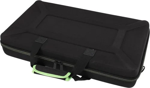 Vista 3 de Asixxsix Funda para controlador de DJ, EVA acolchada a prueba de arañazos con dos cremalleras de metal, funda rígida de EVA con compartimento