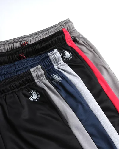 Vista 3 de Body Glove Pantalones deportivos para niños, paquete de 4 unidades, ropa deportiva de tricot para niños, pantalones deportivos con bolsillos