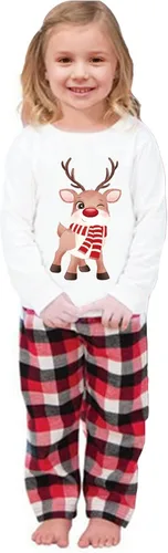 Vista 3 de Conjuntos de pijamas familiares de Navidad. Juego de pijamas iguales para bebes, adultos y niños, ropa de dormir de Navidad, juegos de pijamas