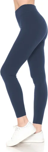 Vista 9 de Leggings Depot NCL27 pantalones capri para yoga de algodón premium suave Negro