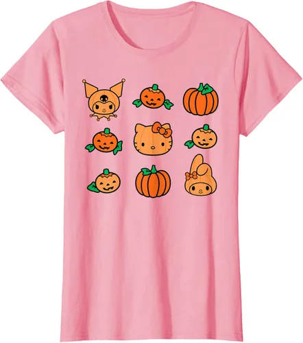 Vista 11 de Camiseta de Halloween Hello Kitty My Melody Kuromi Pumpkins