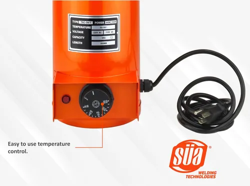 Vista 4 de SÜA - Horno de secado de electrodos portátil - Serie TRC de 11 libras (11.0 lbs) - 115 voltios
