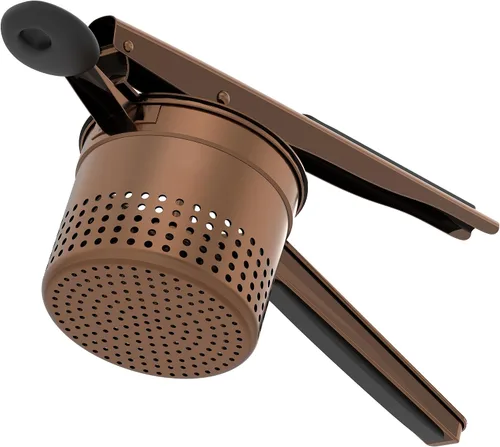 Vista 13 de GloTika Ricer de patatas grande de 15oz, triturador de patatas de acero inoxidable resistente con mango ergonómico, herramienta de cocina