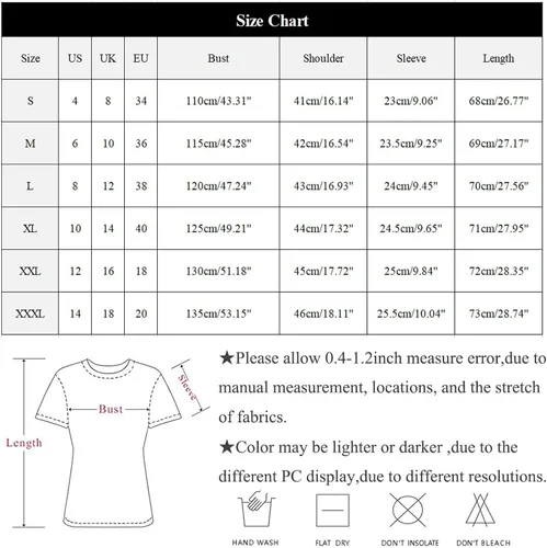 Vista 3 de Fall Park Shirt Ladies Trendy Hem Short Sleeve Crew Neck Fit Soft with Buttons Graphic Thin T Shirts
