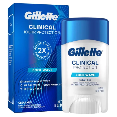 Vista 10 de Gillette Antitranspirante clínico y desodorante para hombres, protección contra el sudor y el olor 72 horas, frescura de larga duración, tecnología