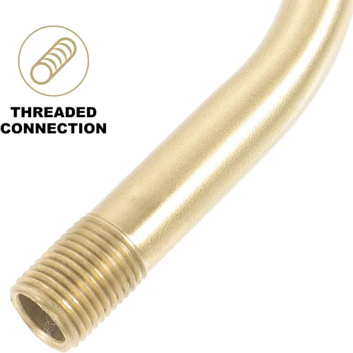 Vista 7 de Housoutil Robusto cobre M10 ahuecado curvado accesorio de luz Rod sellado acabado aceite para lámparas de pared