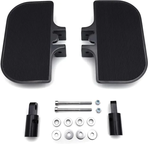 Vista 6 de HK MOTO HongK- Motocicleta Pasajero Mini Floorboards Pasapiés Traseros Soportes de Reposapiés Compatible con H-D Dyna Fat Bob Low Rider Street Bob