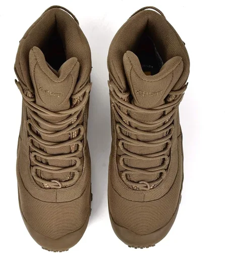 Vista 5 de SKENARY Botas tácticas para hombre de 8 pulgadas, botas militares impermeables