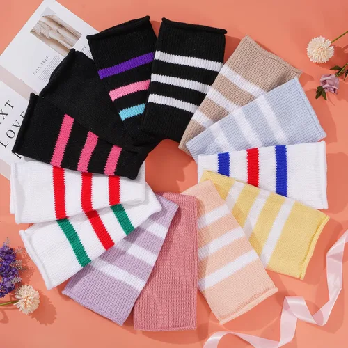 Vista 6 de Abodhu Calcetines altos hasta el muslo de talla grande para muslos gruesos para mujer, extra largos, ampliados, de punto grueso