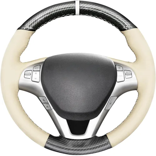 Vista 18 de MEWANT Funda cosida para volante Hyundai Genesis Coupe 2010-2016/Accesorios de volante para Hyundai Genesis Coupe