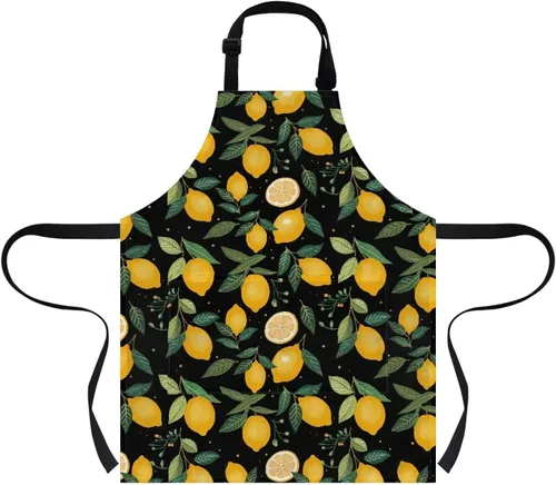 Vista 17 de Cozeyat Delantales de cocina para niños y niñas, delantales de pintura con bolsillos, delantales ligeros con correa ajustable