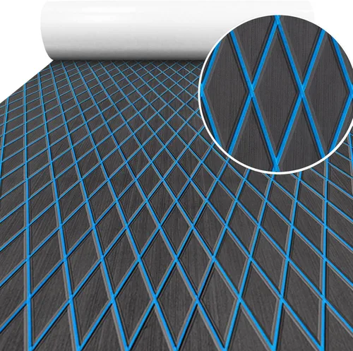 Vista 7 de Hoja de espuma EVA para cubierta de lancha, autoadhesiva, impermeable, suelo marino de teca sintética, antideslizante, para lancha de pesca, yate
