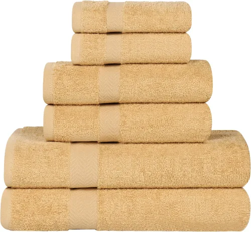 Vista 67 de Superior Juego de toallas surtidas de algodón de 18 piezas, incluye 8 toallas faciales, 6 manos y 4 toallas de baño, artículos esenciales