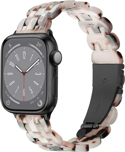 Vista 19 de Compatible con Apple Watch Band de 1.614 in, 1.575 in, 1.496 in o 1.929 in, 1.772 in, 1.732 in, 1.654 in, correa de repuesto de resina ligera