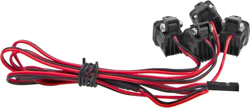 Vista 3 de Luz LED para parachoques de control remoto con cubierta cuadrada compatible con Traxxas TRX-4 Axial SCX10 90046 D90 CC01 Wraith Redcat Gen8 1/10 RC