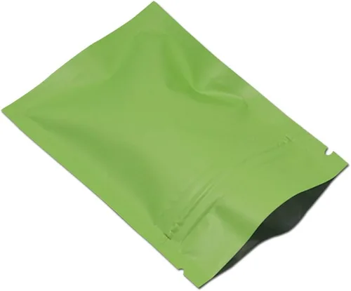 Vista 11 de FERENLI 100 unidades de bolsas planas con cierre de cremallera y auto-sellado para embalaje de papel de aluminio, bolsa de almacenamiento de café