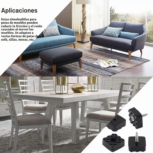 Vista 7 de Bonsicoky Almohadillas de goma para muebles de 0.87 pulgadas/22mm