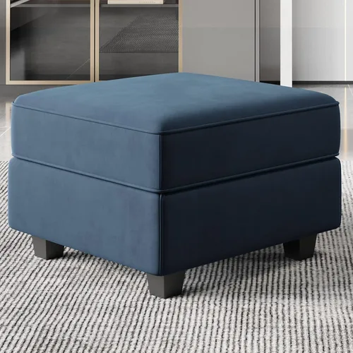 Vista 44 de Belffin - Sofá modular de terciopelo con asientos de almacenamiento, sofá de 3 plazas para sala de estar, color negro