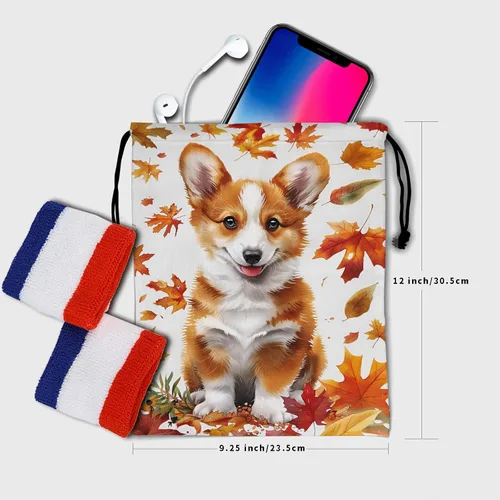 Vista 104 de Bolsa de agarre de gimnasia de piel de animal, bolsa de gimnasia con cordón ajustable, bolsa de cuerda para fauna silvestre, Mariposas Galaxy