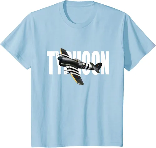 Vista 9 de RAF Hawker Typhoon WW2 Fighter Aircraft T-Shirt