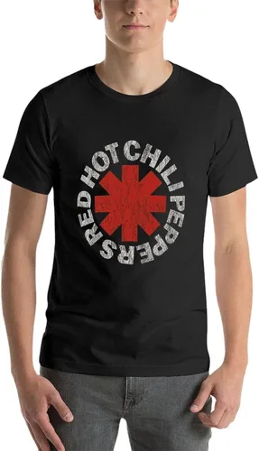 Vista 6 de Cool Hot Peppers Clásico Unisex Cuello Redondo Manga Corta Música Algodón Chili T Shir