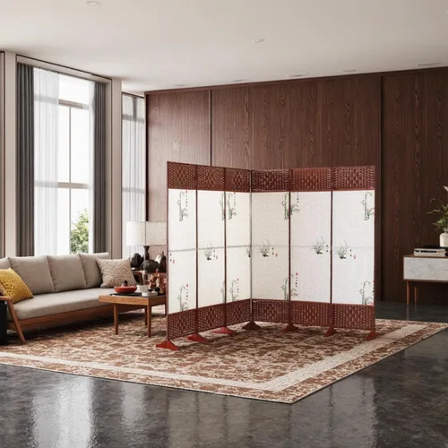 Vista 6 de 4 soportes plegables para separar habitaciones, soporte de madera para divisor de habitación con tornillos, soporte plegable para pantalla