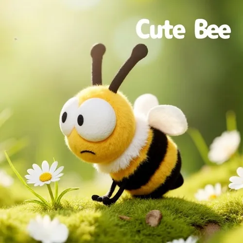 Vista 2 de Animal de peluche de abeja – Juguete de insectos suave y esponjoso de 5.7 pulgadas, lindo peluche para niños, para niños y niñas que aman los bichos