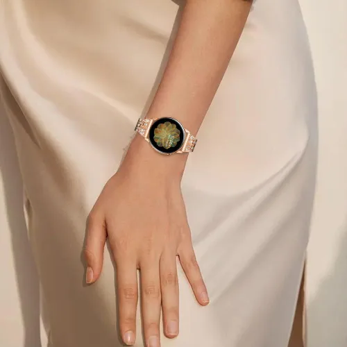 Vista 6 de JOYOZY Correas elegantes para mujer y niña compatibles con Galaxy Watch 6/5/4/FE/7 de 40 mm, 44 mm/Classic de 42 mm, 43 mm, 46 mm, 47 mm/Galaxy