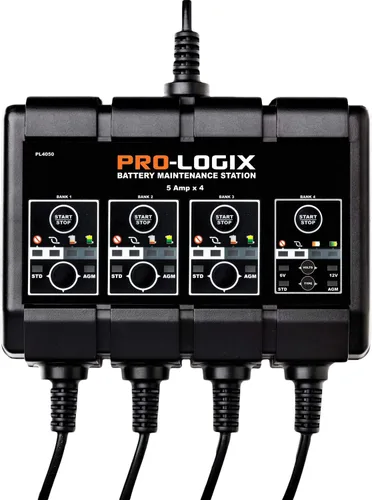 Vista 7 de Clore Automotive PL4020 SOLAR Pro-Logix Estación de mantenimiento de batería, 4 tableros, Battery Maintainence Station