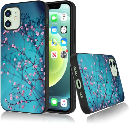 Vista 19 de Bcov Funda para iPhone 13, funda protectora de silicona suave a prueba de golpes con diseño de girasol de mariposa colorida para iPhone 13 Girasol
