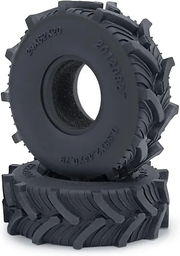 Vista 6 de MOHERO - 4 neumáticos de goma para terreno de barro suave de 1.0 pulgadas, neumáticos de rueda 1.0 para 1/24 Axial SCX24 Bronco Gladiator Deadbolt