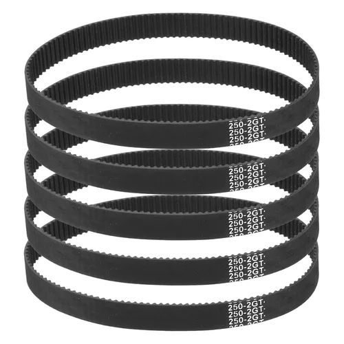 Vista 28 de MECCANIXITY 3.780 in GT-2 correa dentada, 5pcs 0.354 in ancho 0.079 in paso impresión 3D GT-2 correa dentada caucho de bucle cerrado, negro