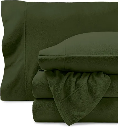 Vista 15 de Bare Home Juego de sábanas de forro polar súper suave, tamaño individual, forro polar extra afelpado, sábanas de cama que no forman bolitas, calidez