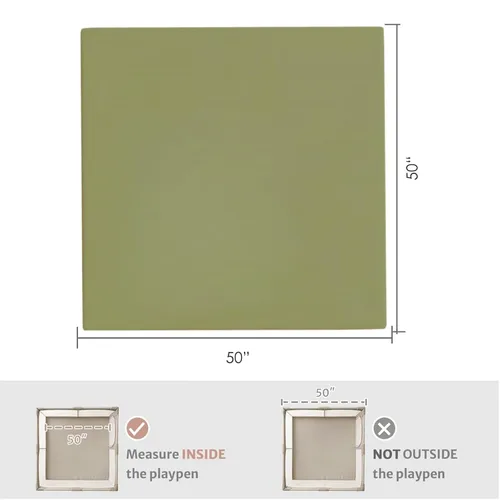 Vista 3 de FONESO Tapete de juego de cuero para bebé, 50 x 50 pulgadas, elegante tapete impermeable de espuma gruesa para bebés y niños pequeños, tapete vegano