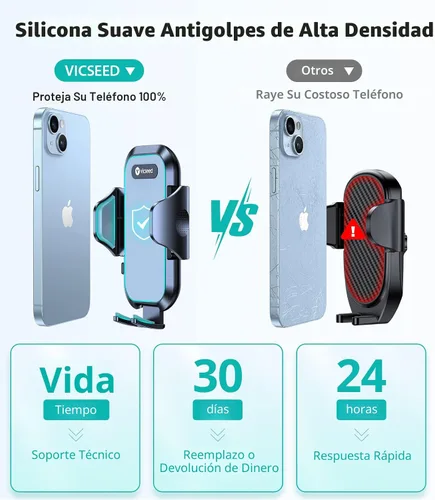 Vista 9 de VICSEED [N.º 1 en succión potente] [Estabilidad de grado de carreras de rally] Soportes para teléfonos para su automóvil 2025 Soporte para teléfonos