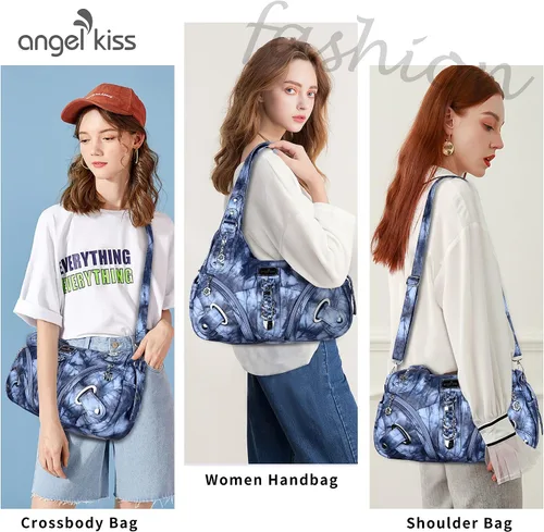 Vista 6 de Angelkiss Hobo Carteras y bolsos para mujeres Bolso de mano para mujeres Carteras grandes Bolsos de hombro diarios Purses, handbags, Handbag