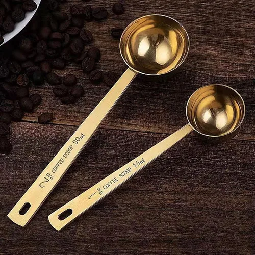 Vista 6 de Cuchara medidora de café, cuchara medidora de acero inoxidable, cucharada medidora, cucharada medidora para café molido, té, harina de azúcar