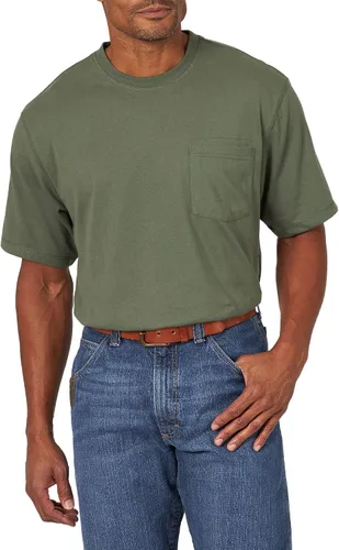 Vista 8 de Wrangler Riggs Workwear Camiseta de manga corta con bolsillo para hombre Negro