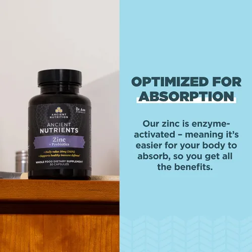 Vista 6 de Ancient Nutrition Zinc 30 unidades + vitamina C (60 unidades)